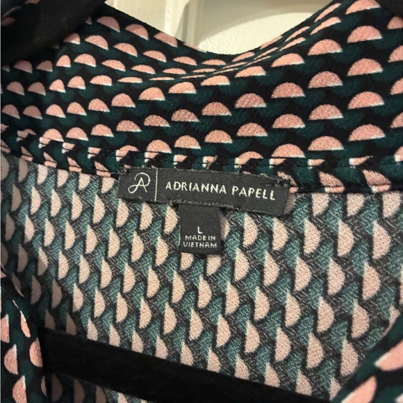 Adrianna Papell Black and White Patterned Blouse - Picture 2 of 8